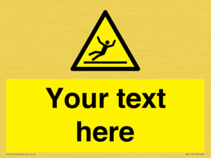 Custom Figure Slipping Sign